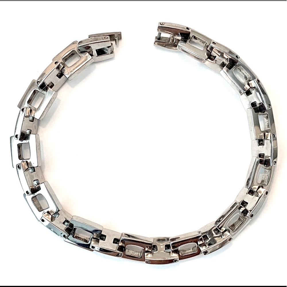 Stainless Steel Industrial Link Chain Bracelet